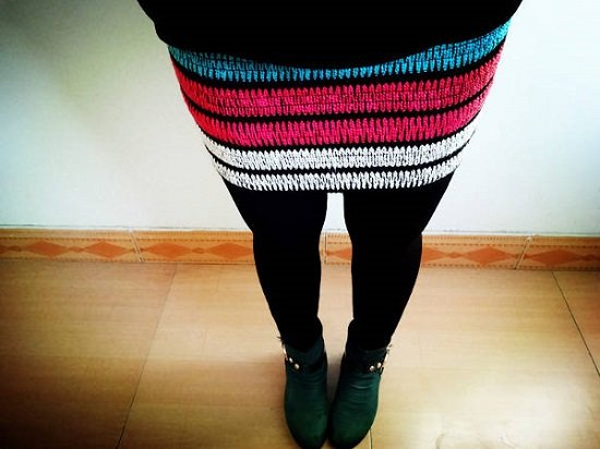 трикотажная юбка