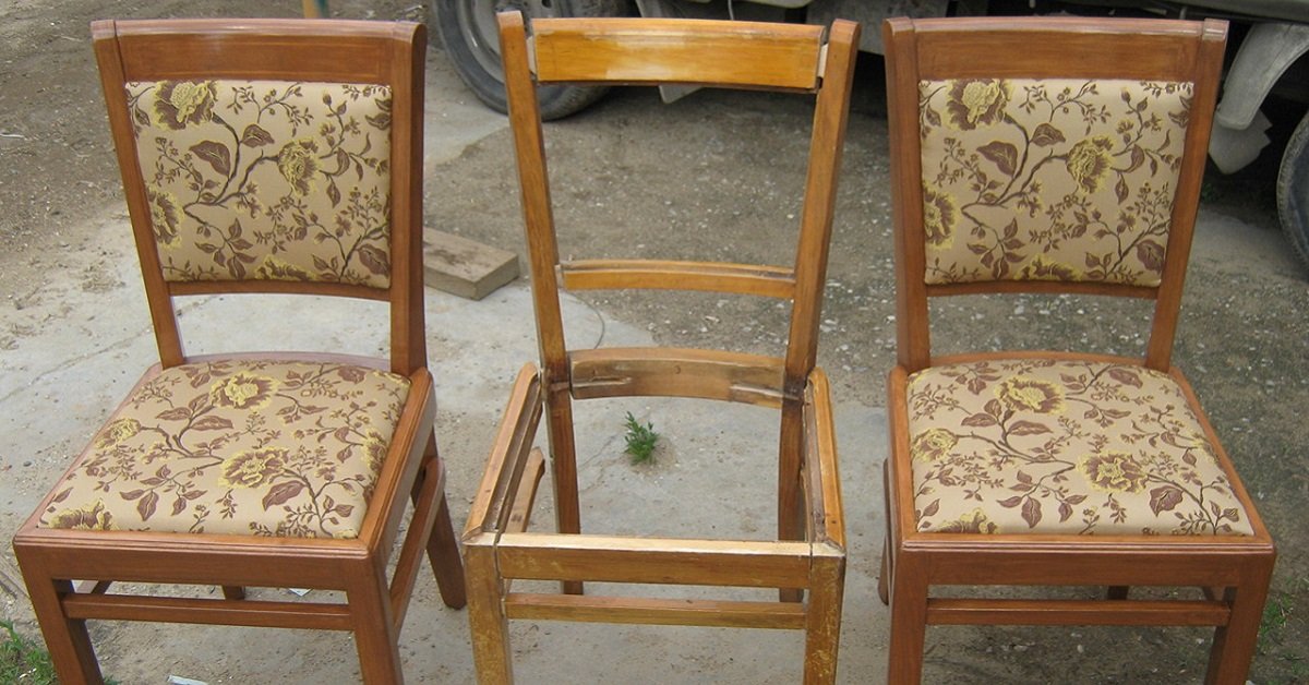 Обновить старый стул со спинкой