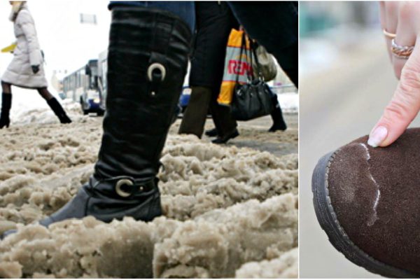 Как уберечь обувь от соли: простые рецепты для замши, кожи и нубука.