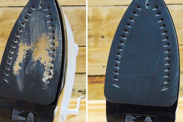 Она очистила грязный утюг за пару секунд, используя это проверенное средство. Сияет не хуже нового!