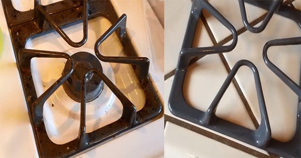 Как легко очистить решетку кухонной плиты. Совет, после которого она будет как новенькая!