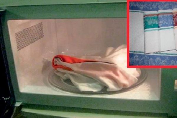 Больше не вывариваю! Как отстирать кухонные полотенца в микроволновке: лучший способ.