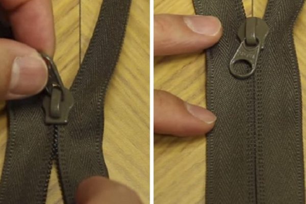 Вот как можно починить сломанную молнию менее чем за минуту! Видео — внутри.