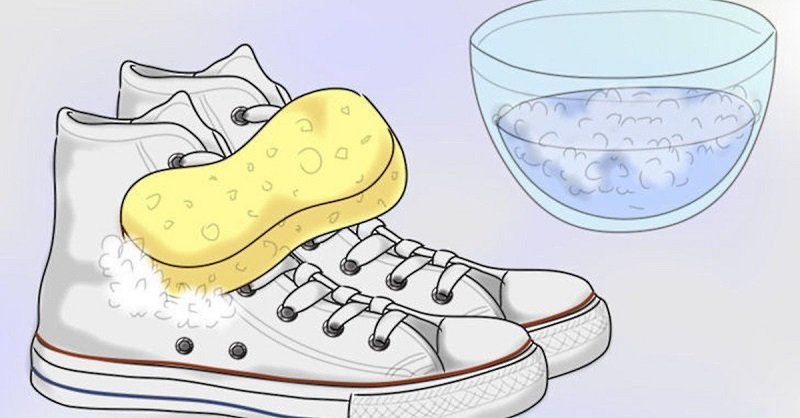 как почистить белую обувь