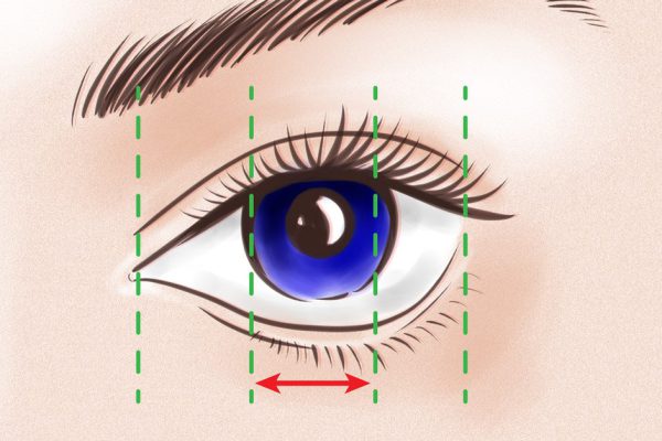 Два штриха, чтобы сделать из глаз омут, в который мужчина ныряет с головой