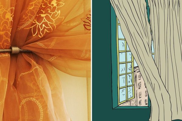 Как повесить занавески без карниза