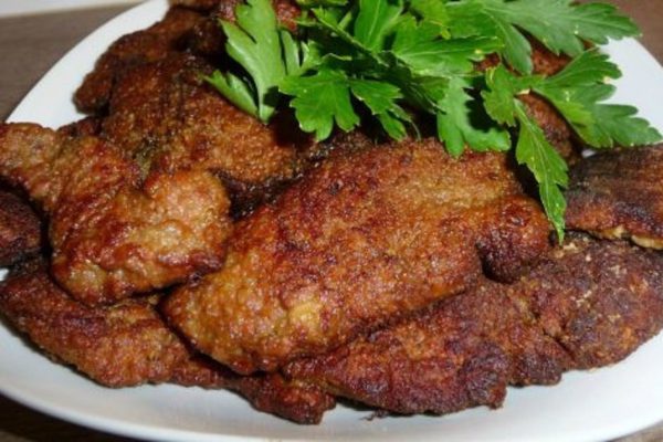 Как пожарить говяжью печень