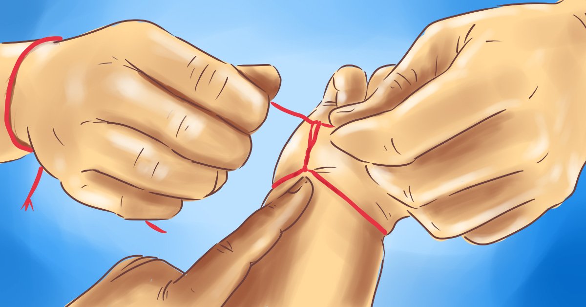 Как правильно завязать нитку