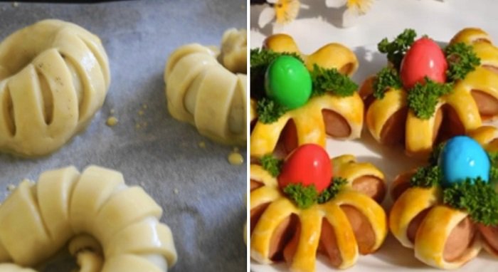 Инструкция по приготовлению пасхальных булочек — подставок для яиц