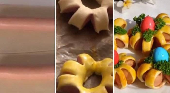 Инструкция по приготовлению пасхальных булочек — подставок для яиц Инструкция по приготовлению пасхальных булочек — подставок для яиц кулинария, выпечка, закуски, идеи, кухня, лайфхаки, пасха, питание, праздники, продукты