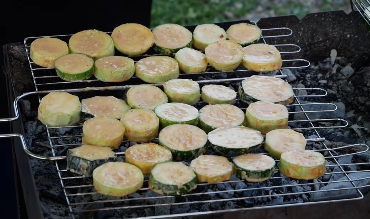 как на мангале приготовить кабачки