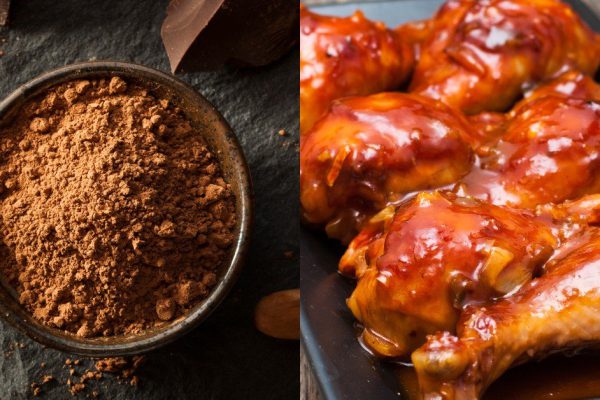 Как испечь куриные голени с какао