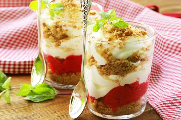 Жидкий торт в стаканах по рецепту ленивой хозяйки