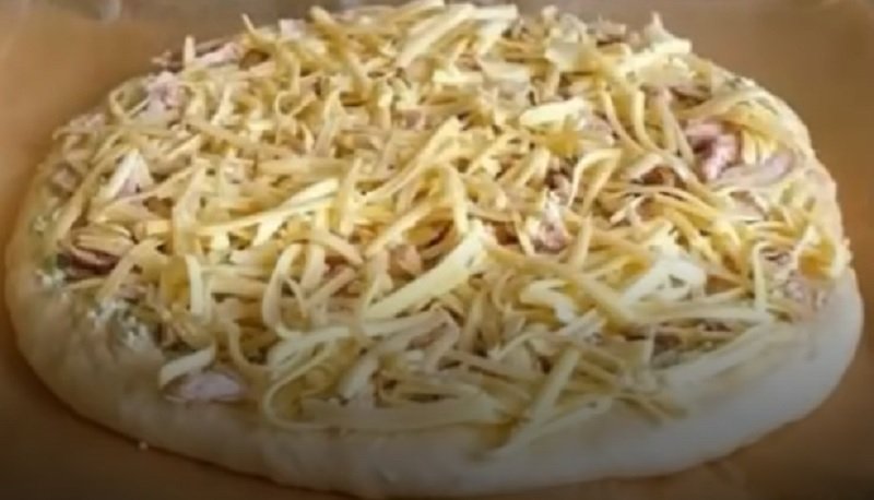 деревенская пицца с курицей рецепт