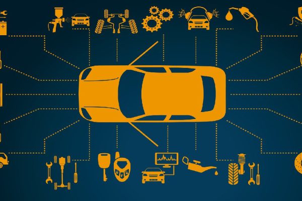 Car service, repair Infographics. Vector illustration