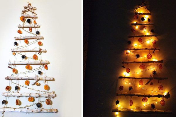 Волшебная идея пожилой соседки, что заменяет новогоднюю елку ветками