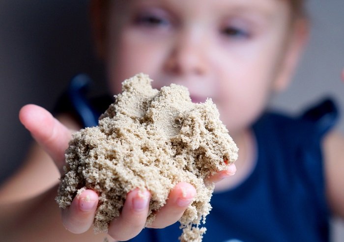 как сделать кинетический песок своими руками