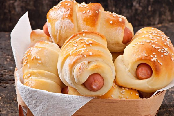 Рецепт сосисок в тесте