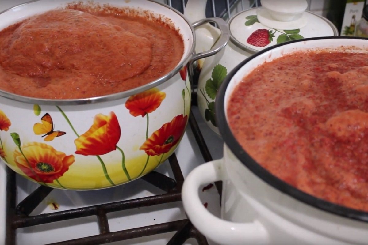 как сделать томатный сок без соковарки
