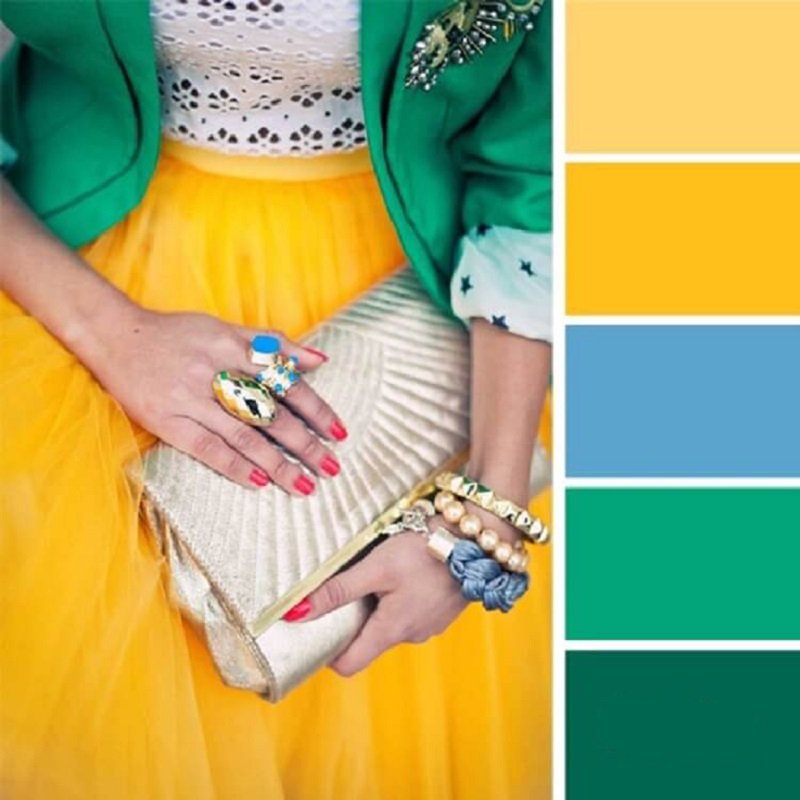 ako kombinovať farby v šatách pre ženy
