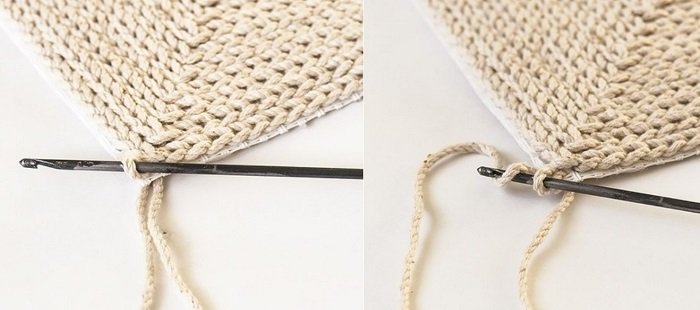 как связать коврик