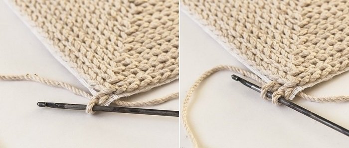 как связать коврик крючком