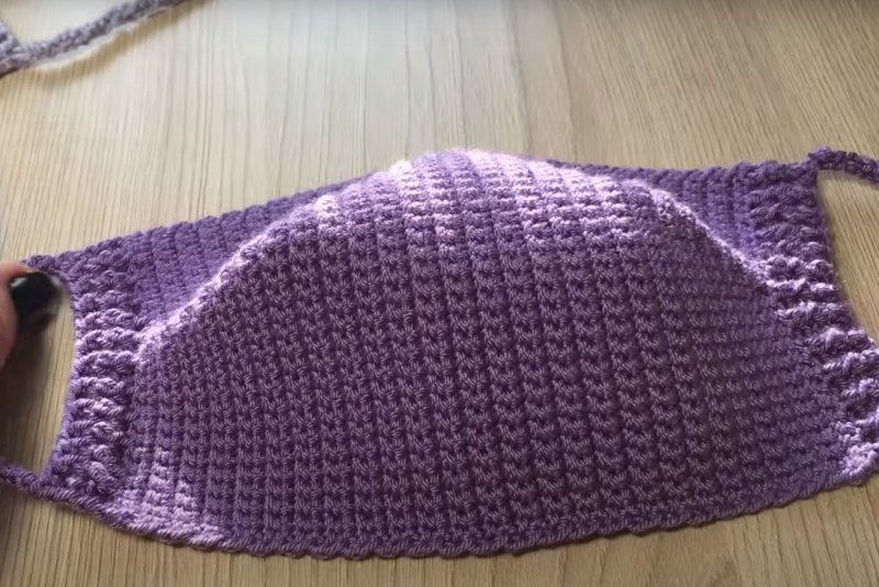 маска крючком для лица