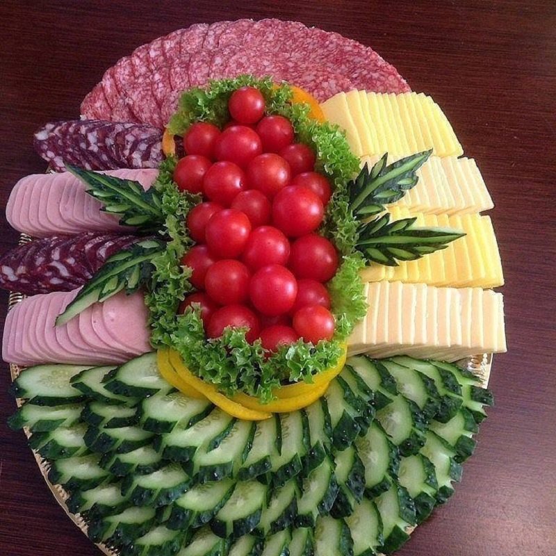 идеи нарезки для праздничного стола