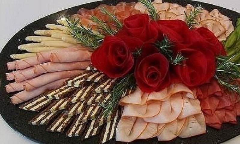 идеи нарезки для праздничного стола