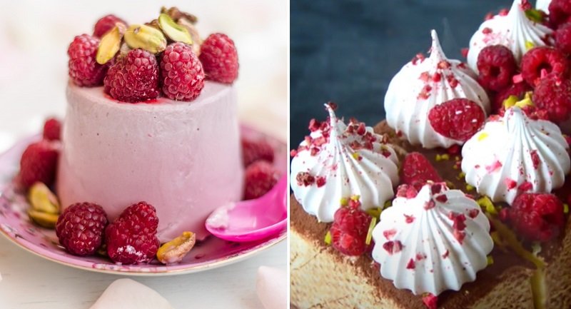 В сезон малины руки так и чешутся использовать ее в десертах, готовлю 1 кг торта-мороженого