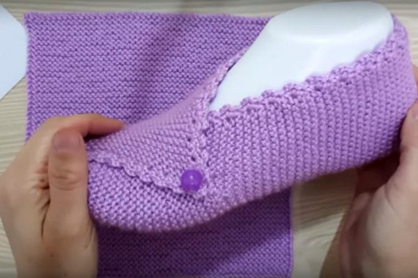 Как связать тапочки спицами