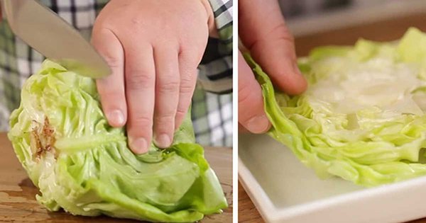 Он просто поставил корешок салата в воду, а через неделю получил потрясающий результат.