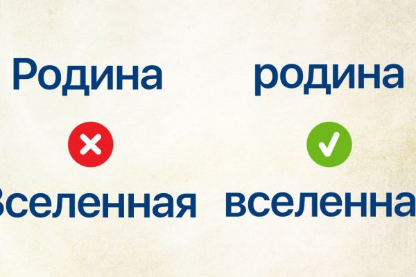 Какие слова не нужно писать с заглавной буквы