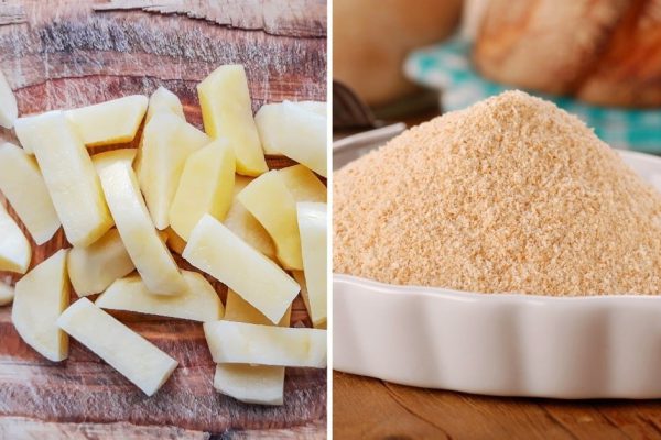 Инструкция по приготовлению картофеля в панировочных сухарях