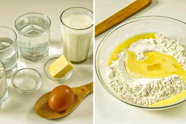 Украинская бабушка поделилась старинным рецептом затирки на молоке, подаю с кусочком сливочного масла