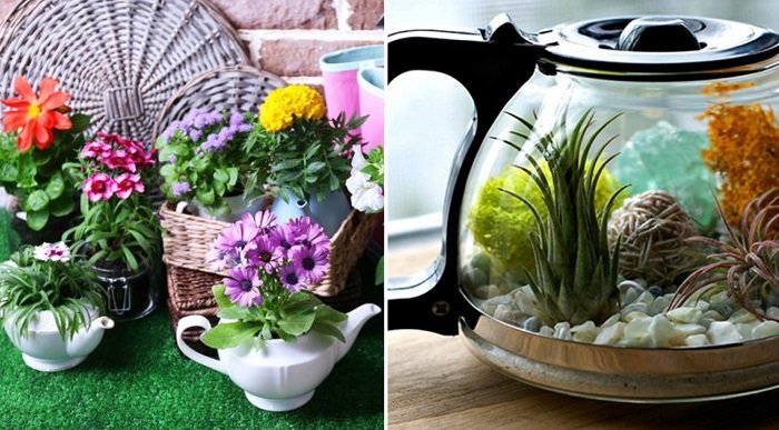 декор кашпо