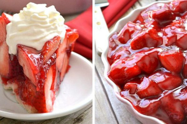 Восхитительный пирог со свежей клубникой в желе: идеальное летнее лакомство!