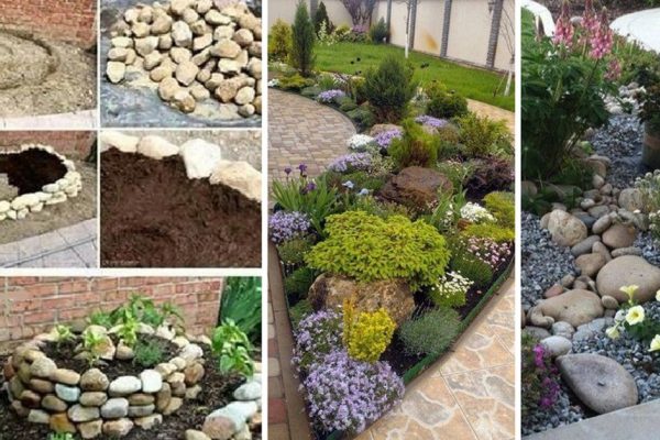 Как создать сад из цветов и камней за неделю