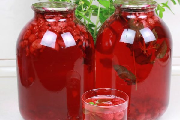 Бабушка поддалась современным веяниям и затеяла «Малиновое мохито»