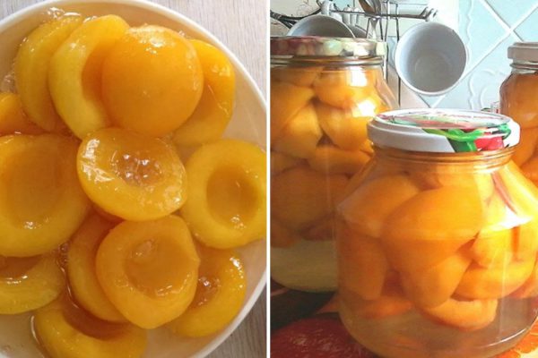 В прошлом году закрыла 30 банок персиков половинками, а их всё равно оказалось мало