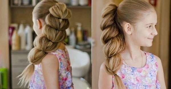 Коса принцессы Жасмин: стильный вариант для выпускного вечера.
