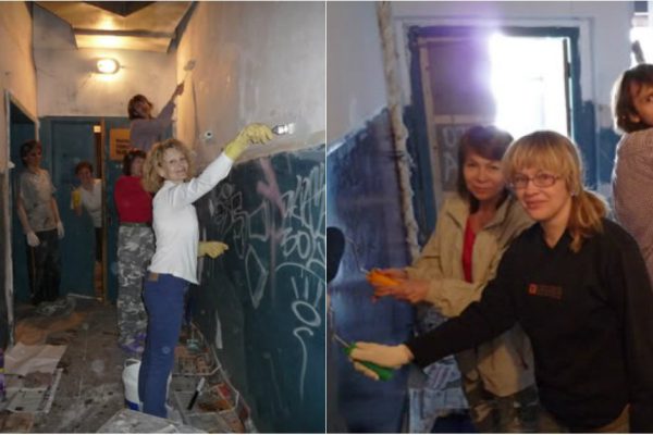 Жители многоэтажки дружно взяли в руки кисти: итог мероприятия предвидеть не мог никто!