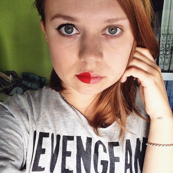 макияж на одной половине лица