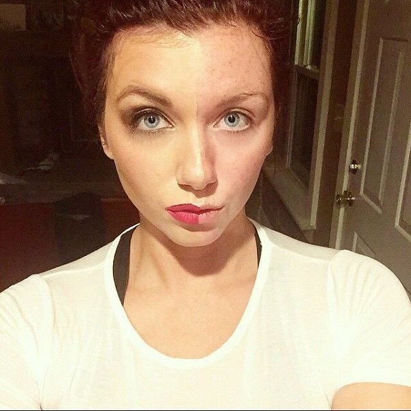 макияж на одной половине лица