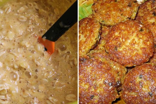 Супруг постится впервые в жизни, чинно трапезничает, готовлю для него овсяные котлеты