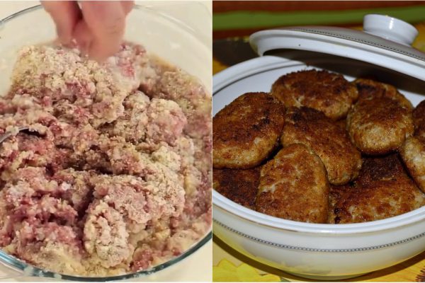 Рецепт котлет с хлебом и водой