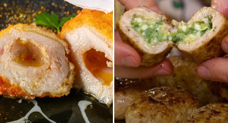 котлеты с яйцом