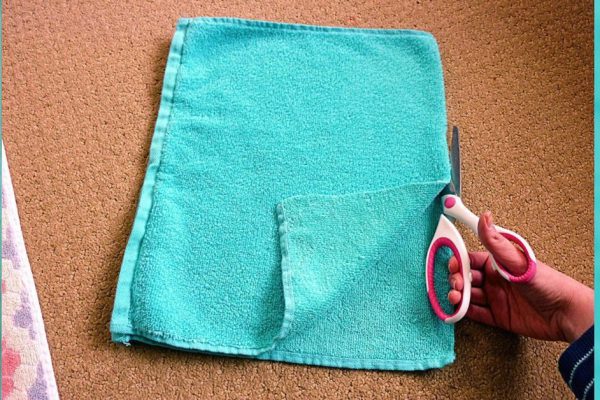 Стоит только разрезать полотенце, и получится такая крутая вещь!