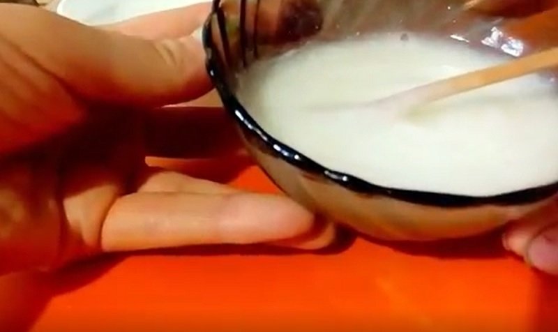 маска против морщин из крахмала