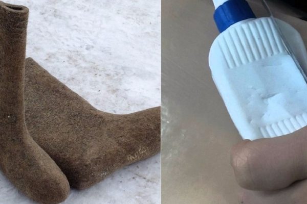 Как преобразить старые валенки